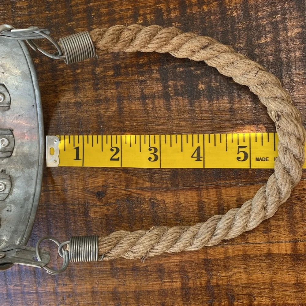 Rustic Farmhouse Galvanized Metal Crown Candle Holder Lantern with Rope Handle